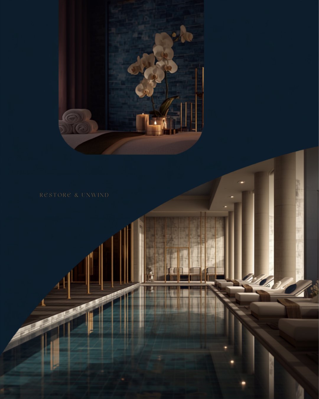 The Azure Retreat campaign creative