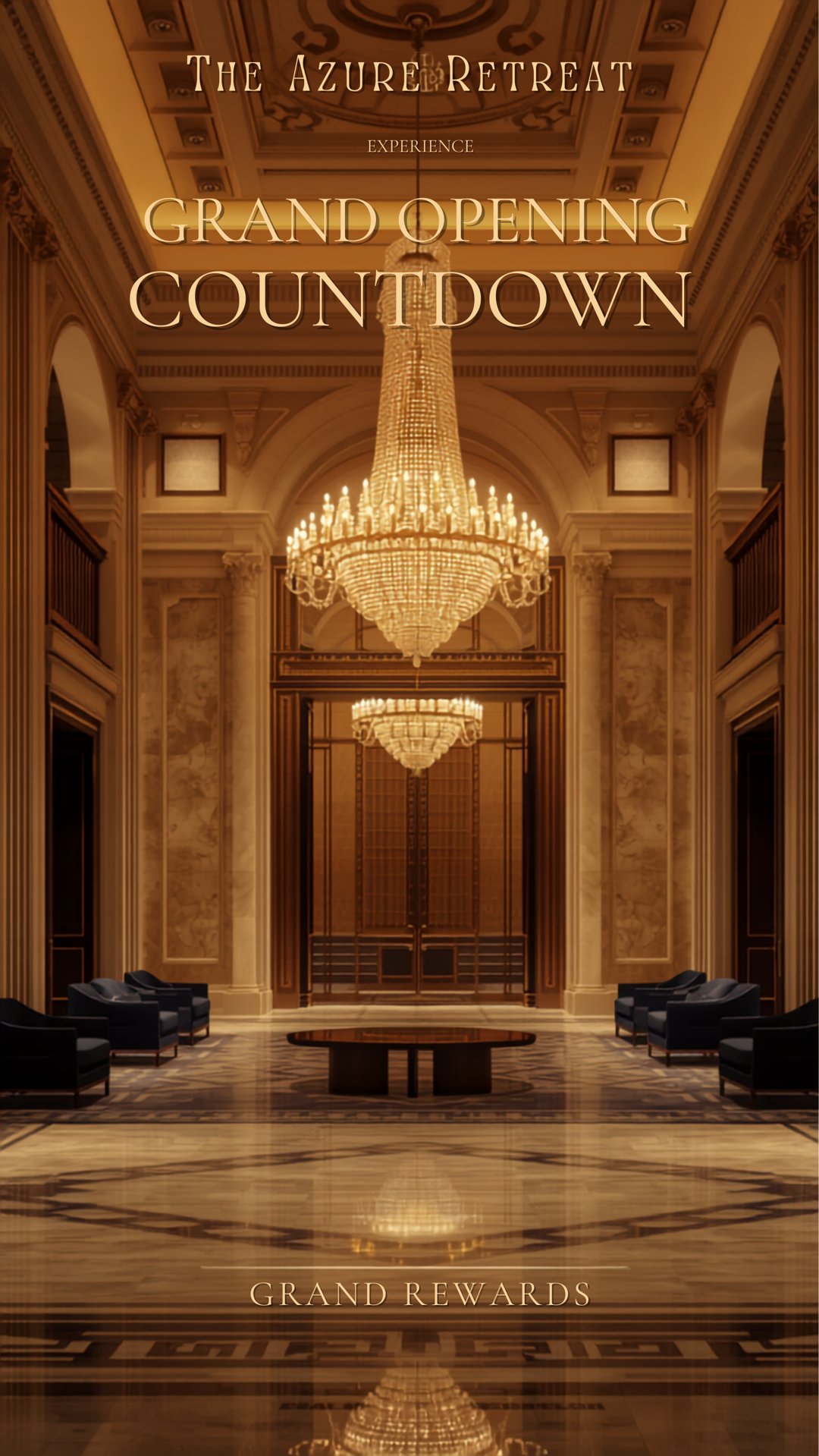 The Azure Retreat campaign creative